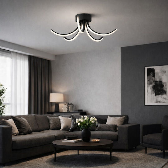 VenCore Deckenleuchte montieren 53cm Gold mit integrierter LED und Fernbedienung