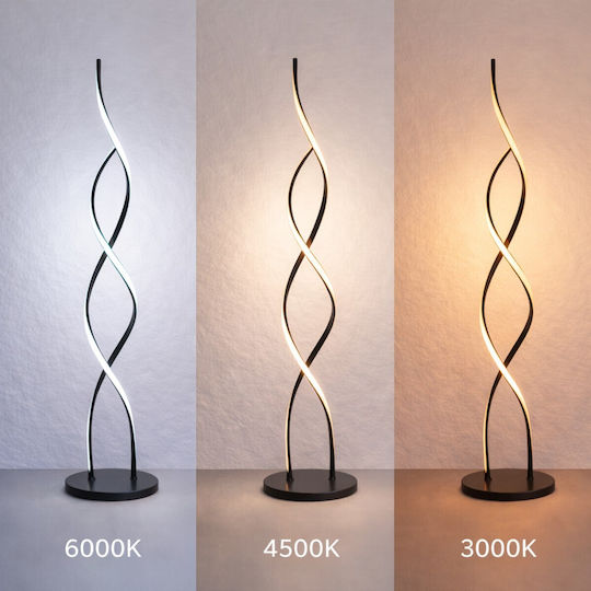 VenCore LED Floor Lamp H125xL25cm with Warm to Cool White Light Silver