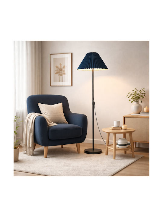 VenCore Floor Lamp H150xL35cm with Socket for E27 Bulb Gold