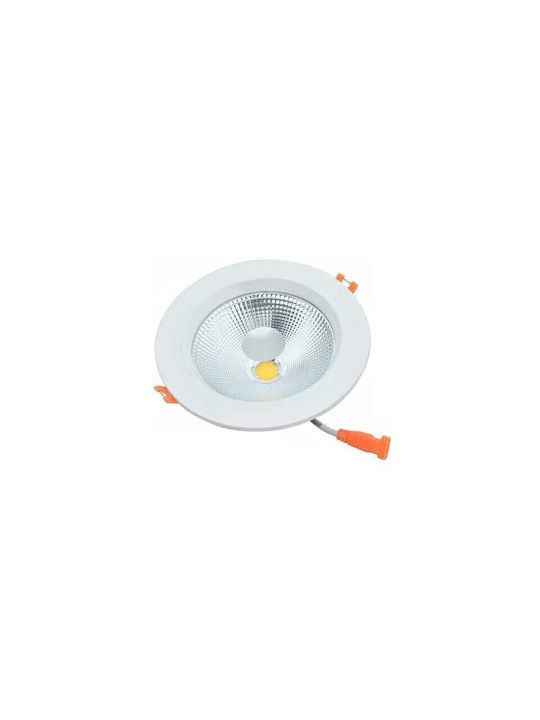 Deckenstrahler mit Eingebaute LED und Natürliches Weiß Licht Weiß Deckenstrahler mit Eingebaute LED und Natürliches Weiß Licht Weiß