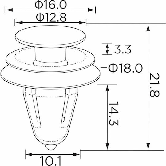 Epcrc2077 Mounting Clips 10 Pcs