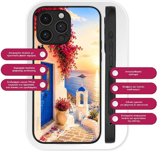 Sonique Greek Island Muse Series Honor 600 Pro 5g Santorini Sunset Case