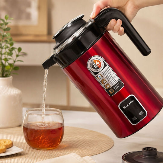 Verk Group Βραστήρας 3.5lt 1500W Κόκκινος