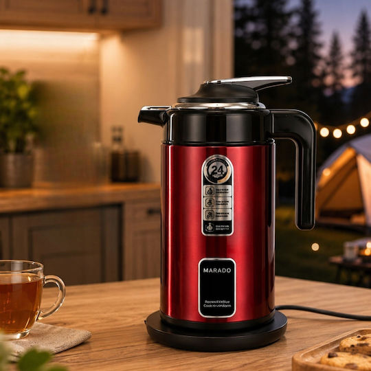 Verk Group Βραστήρας 3.5lt 1500W Κόκκινος