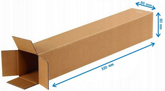 Tub Din Carton 80x80x320mm 3w 400g/m2 20 Bucăți