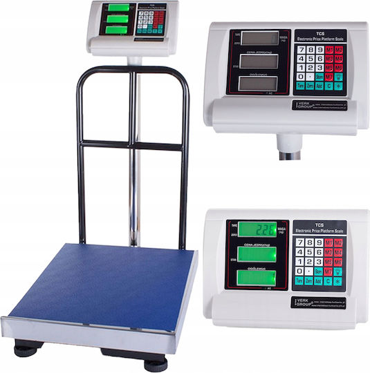 Verk Group Cântar Electronic cu Coloană cu Capacitate de Cântărire 300kg și Precizie 50gr