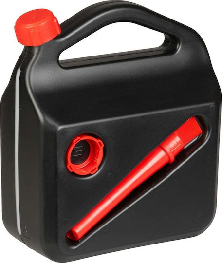 Fuel Canister 20l Durable Plastic Funnel Adapter Sealed Black Color Gasoline Diesel