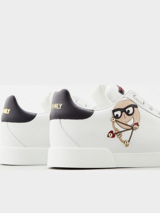 Dolce & Gabbana Portofino Sneakers Weiße Dolce & Gabbana Portofino Sneakers Weiße