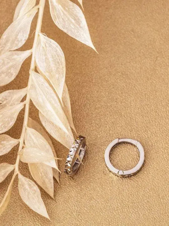 Ohrringe Ohrhänger aus Weißgold 9K mit Diamant