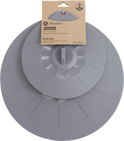 Modern Kitchen Set 2 Silicone Lids 20cm 30cm