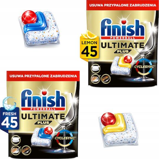 Finish Finish Ultimate Plus 45 Kapseln Geschirrspülmittel 650g