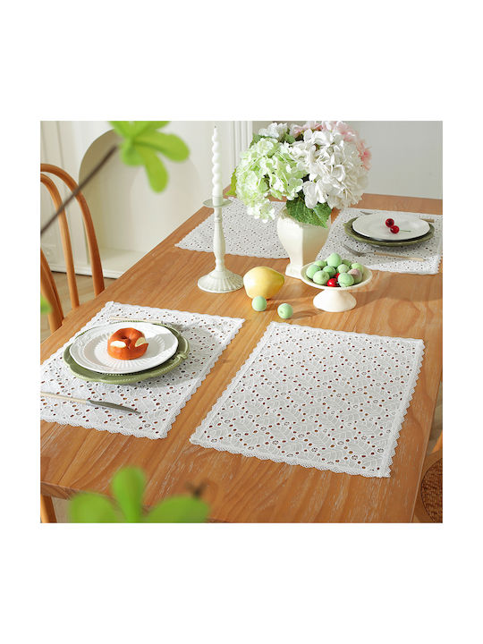 FRIPIA Текстилни Салфетки Бели 45x30см