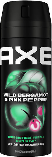 Axe Wild Fresh Bergamot & Pink Pepper Non Stop Fresh Deodorant 48h als Spray 150ml
