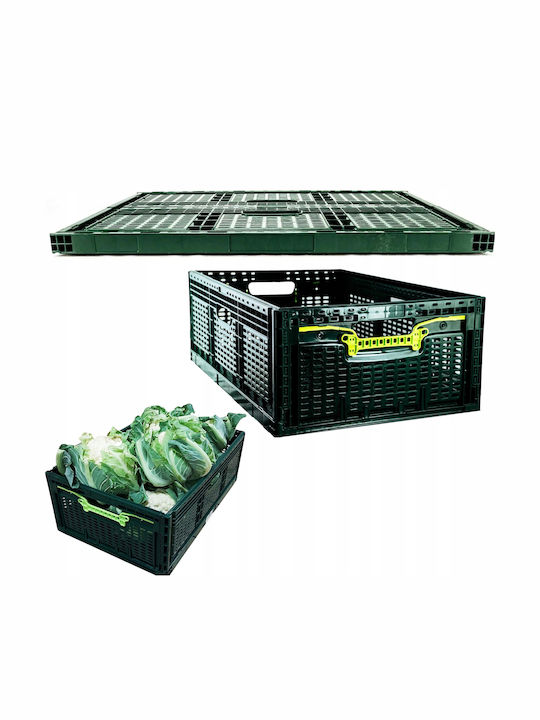 Coș De Depozitare Din Plastic Verde 46lt