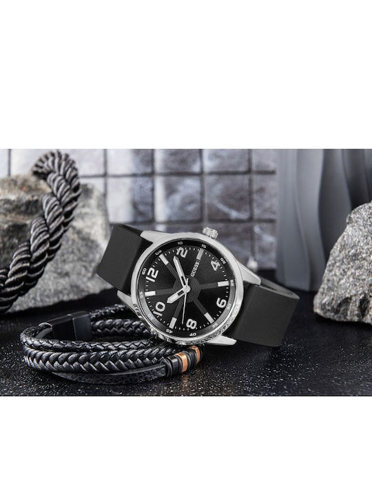 Guess Monte Men's Watch 42mm Battery with Black Metal Bracelet