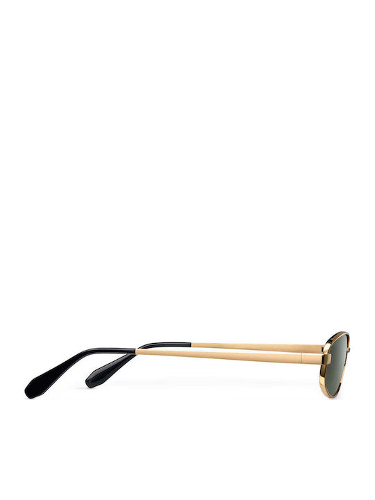 Meller Jara Unisex Sunglasses with Gold Metallic Frame and Gold Lens JAR-GOLDOLI