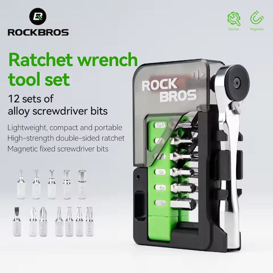 Магнитен Тресчотен Ключ 12-в-1 Битове Rockbros