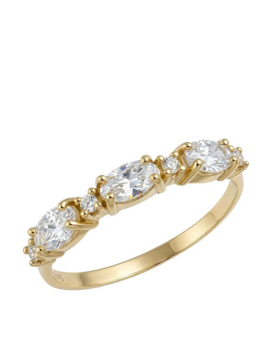 Women's Ring with Zircon from 9K Gold Women's Ring with Zircon from 9K Gold