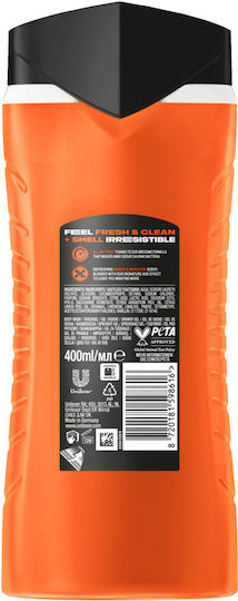 Axe Shower Gel for Men & Tropical Fruits Scent 400ml