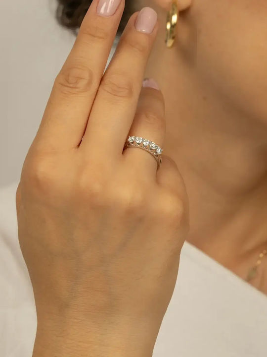 Damentrikot Veraki mit Diamant aus Weißgold 18K