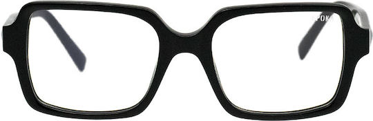 Epoka Shelly C01 Black Acetate Prescription Eyeglass Frames