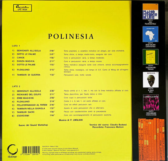 Piero Umiliani Polinesia Vinyl
