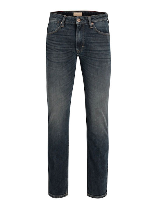 Pantaloni De Blugi Pentru Bărbați Elastici Cu Fit Regular Albastru