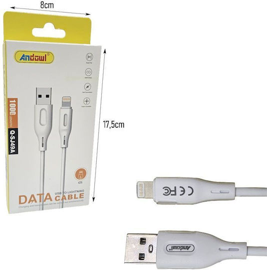 Andowl USB-A to Lightning Cable 1m Q-SJ49A