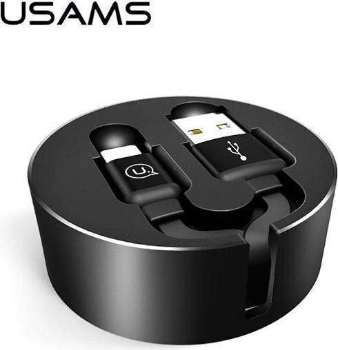 Usams Cablu extensibil USB-A la Lightning Negru 1m IPUSBZH01