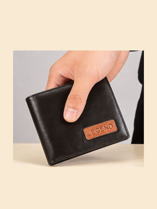 Δερμάτινο Ανδρικό Πορτοφόλι με RFID Μαύρο