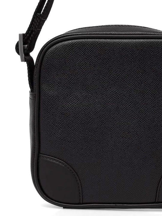 Leder Herren Tasche Schulter / Crossbody Schwarz