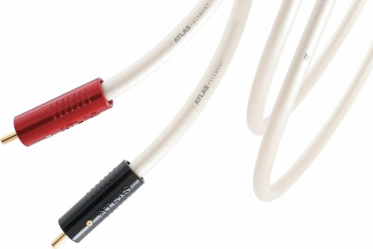 Atlas Cables Елемент Ахроматичен RCA Кабел RCA Мъжки - RCA Мъжки 1м