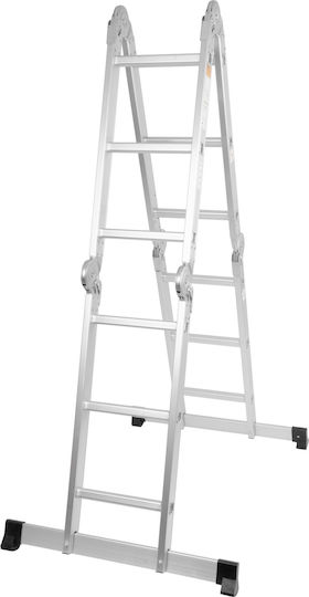 SGTT Scară Multifuncțională Din Aluminiu 4x3 Cu Înălțime Maximă 4.6m