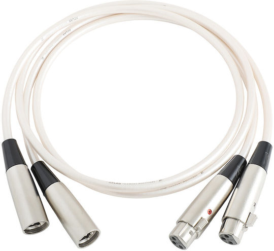Atlas Cables Кабел XLR мъжки - XLR мъжки Черен 1м
