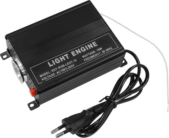 Globostar Lumofibra 79614 System Für Optische Fasern Rf Kabelloser Steuerung 280 Optische Fasern Φ1mm Länge 2 Meter Led 16w 1600lm 1° Ac 220-240v Ip20 Mehrfarben Rgbw M11.5 X P9.5 X H5.5cm 2 Jahre Garantie