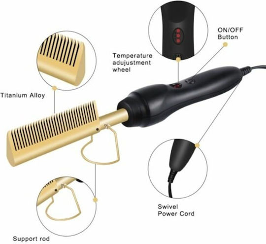 Ceramic Electric Hair Brush for Hair Straightening and Beard