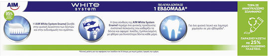 AIM White System Enamel Οδοντόκρεμα για Λεύκανση 75ml