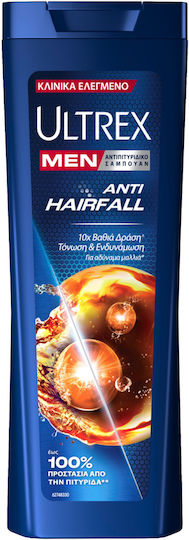 Ultrex Anti Hair Fall Shampoos against Dandruff & Hair Loss for All Hair Types 360ml