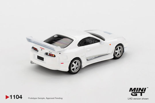 Model Mașină Toyota Supra Mk4 A80 Veilside Combat V-i Alb Perlat Metalic 2014 Scara 1:64 Mini GT MGT01104-L