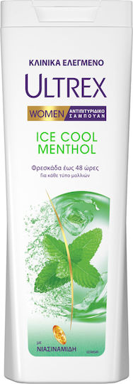 Ultrex Ice Cool Menthol Shampoos against Dandruff for Normal Hair 360ml