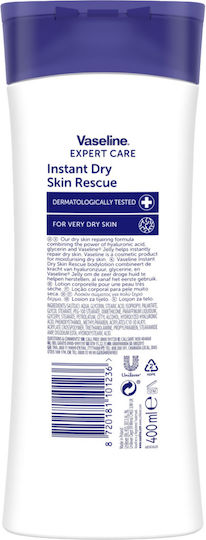 Vaseline Expert Care Instant Dry Skin Rescue Ενυδατική Lotion Σώματος για Ξηρές/Πολύ Ξηρές Επιδερμίδες 400ml