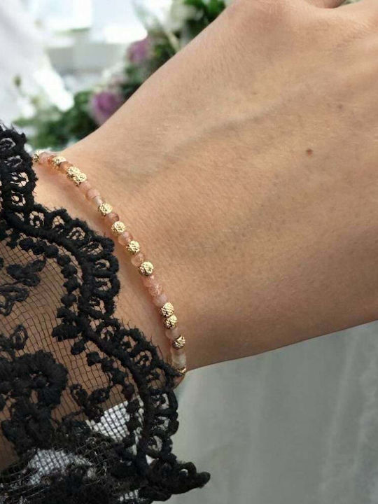 Ezera Damen Armband Kette aus Silber Vergoldet 16,5cm