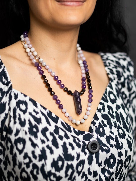 Ezera Colier Dublu Ochi Protector Violet