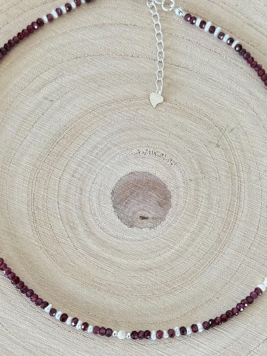 Ezera Choker Semn Zodiacal Capricorn Din Argint Cu Mărgele