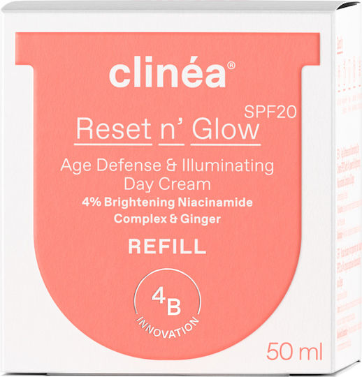 Clinea Reset n' Glow Refill Cream Face Day with SPF20 50ml