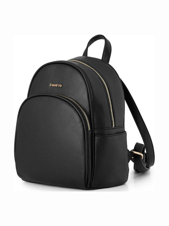 Geantă De Piele Pentru Dama Rucsac De Mână De Umar Neagră