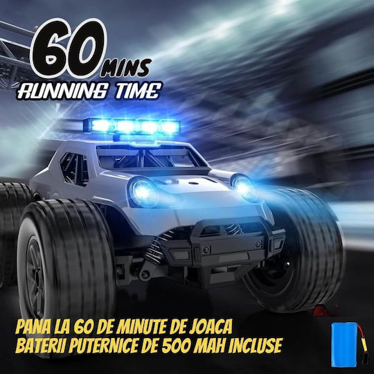 Fernsteuerung Monstertruck Rc Off-road Auto 25km/h 1:20 Maßstab Stoßdämpfer Federung Hochgriffreifen Akku Inklusive Grau