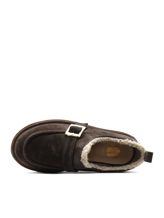 Women's Leather Brown Slip-On Sienna