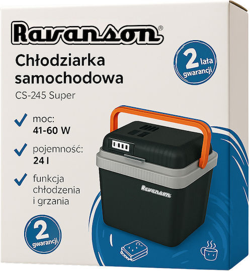 Ravanson Tragbarer Kühlschrank 24lt 12V / 230V