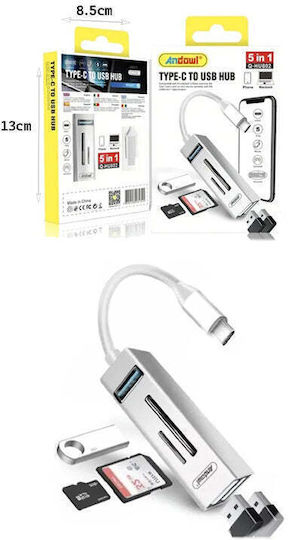 Hub 5 Θυρών με σύνδεση USB-A